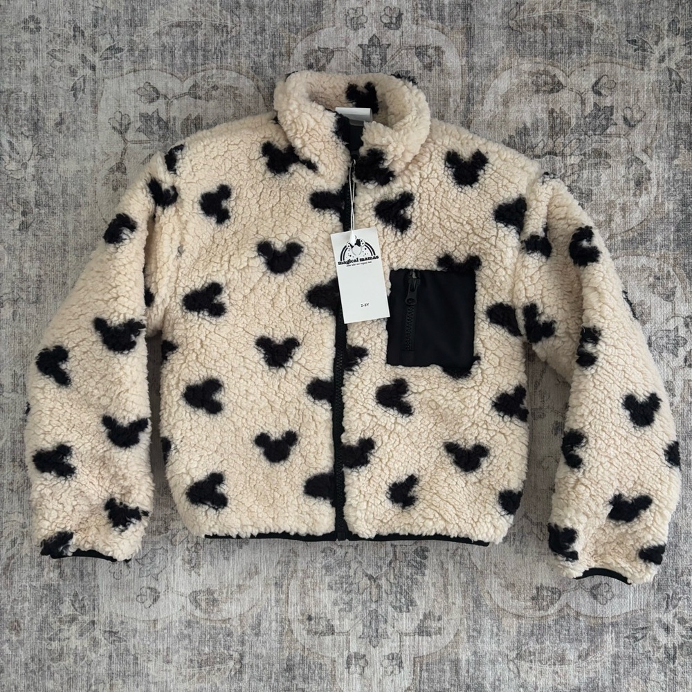 Toddler Disney Mickey Mouse Sherpa jacket